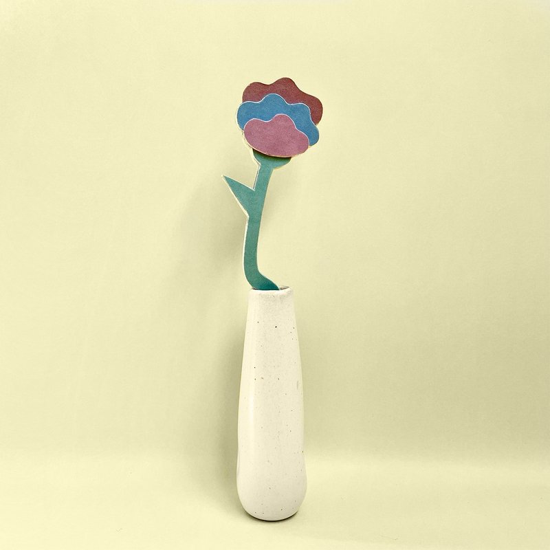 紙でできたお花のオブジェ カーネーション (カーブ) - 擺飾/家飾品 - 紙 多色