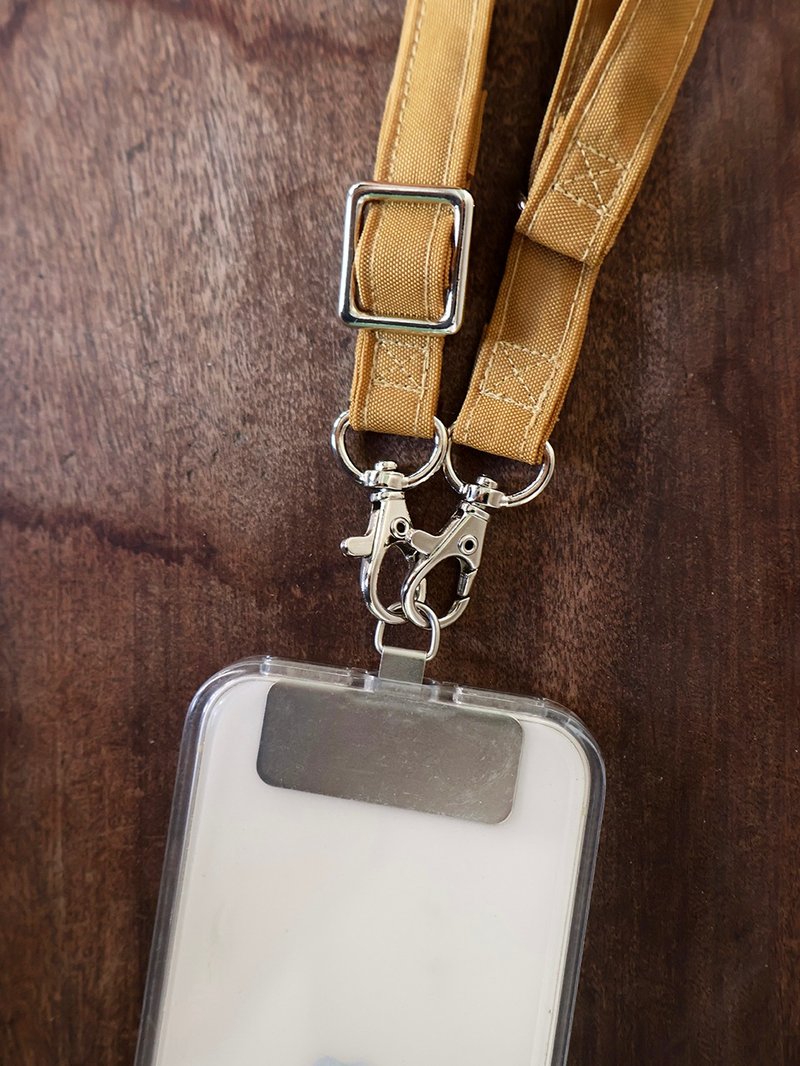 Stress-reducing mobile phone strap/water-repellent material with Stainless Steel mobile phone gasket - อุปกรณ์เสริมอื่น ๆ - วัสดุกันนำ้ หลากหลายสี