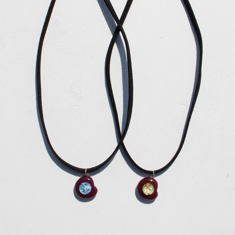 Pebble Snowball Shamoud Choker - Necklaces - Glass Multicolor