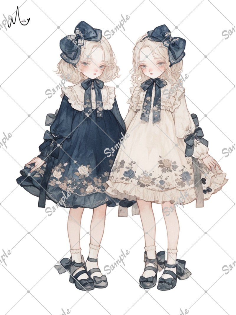 オリジナル人物ステッカー - 貼紙 - 紙 