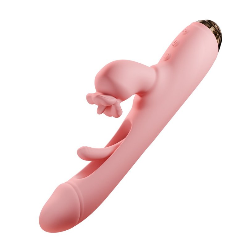 GALAKU 汐吻 クロウ＆パッティングマッサージャー レッド - アダルトグッズ - シリコン ピンク