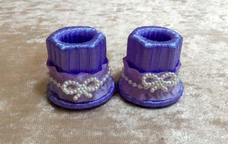 商品のプラス購入 - エレガントな紫のリボン段落ペンホルダー - ペン立て - 金属 パープル