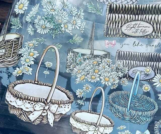 【8777】海外　マステ　5m巻売り　PETマスキングテープ　竹垣　お花 8883】海外 マステ 5m巻二本セット PETマスキングテープ お花系 装飾