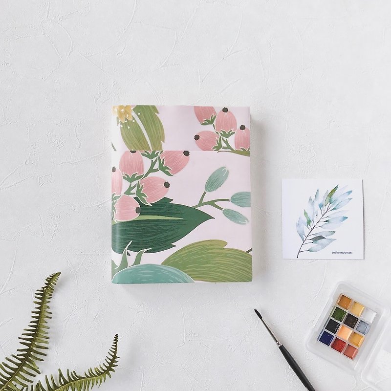 Portable watercolor sketchbook | 300 lbs A6 fabriano | Spring and summer - Notebooks & Journals - Paper Pink