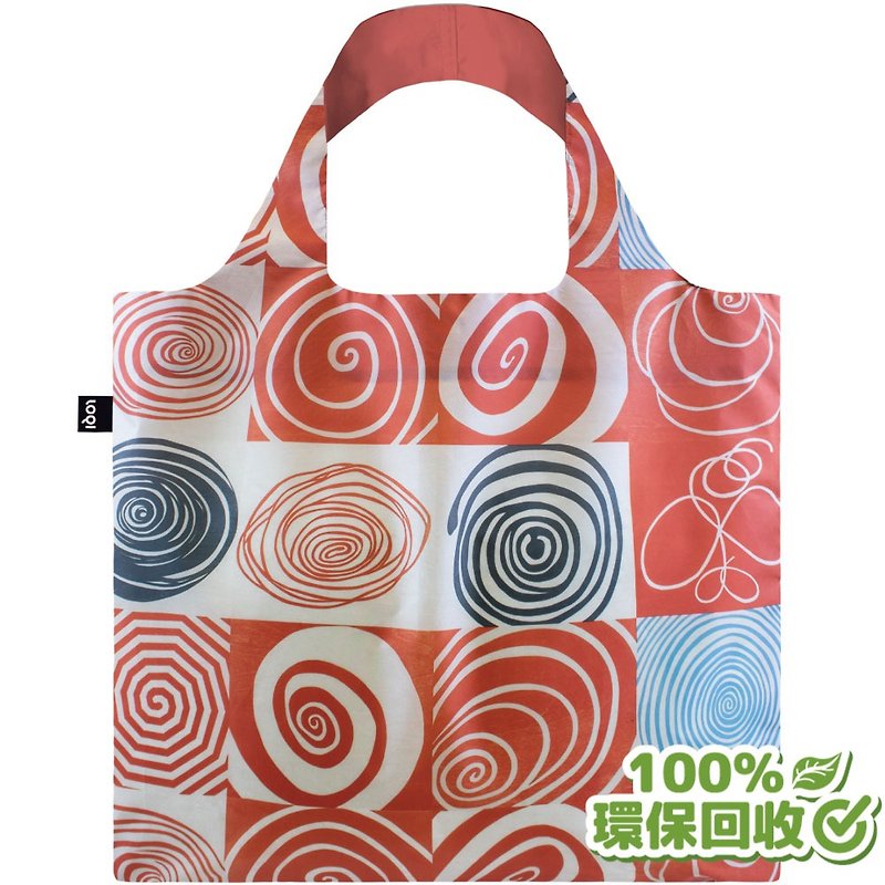 LOQI Shopping Bag - Spiral Grid (No Buckle, No Pocket)