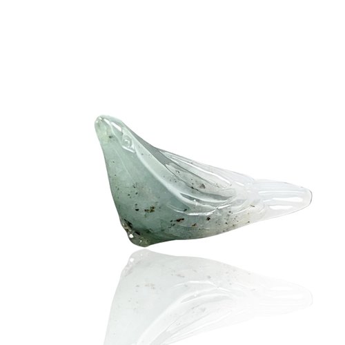 瓔珞珠寶盒 E.L.Jewelry Box 冰種飄綠翡翠小鳥項鍊擺飾 | 天然緬甸玉A貨翡翠 | 送禮