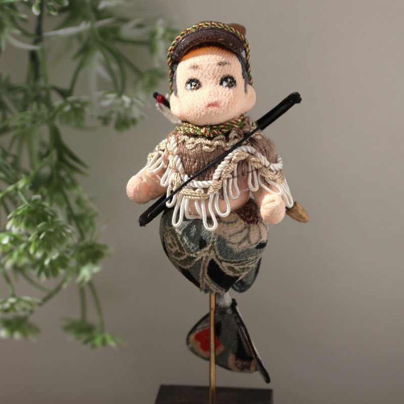 BJD　ちりめん細工の金魚の人魚　男の子　アートドール　創作人形 - 玩偶/公仔 - 黏土 黑色