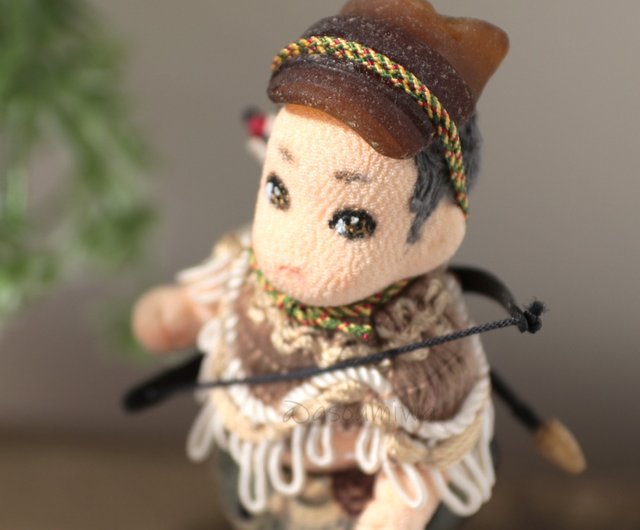 BJD ちりめん細工の金魚の人魚 男の子 アートドール 創作人形