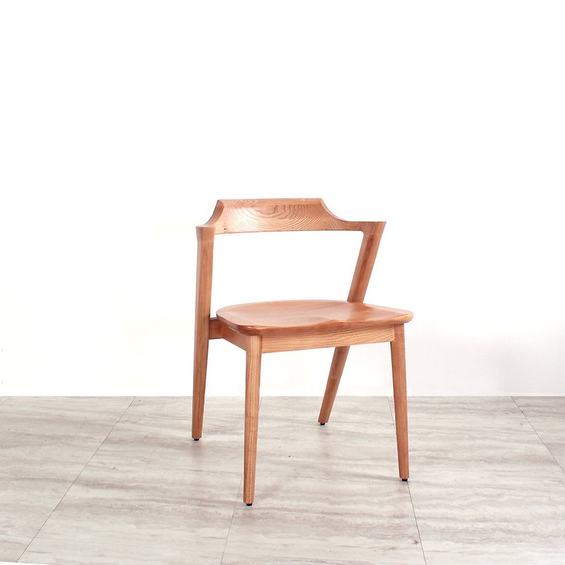 Nordic minimalist ASH ash solid wood dining chair - เก้าอี้โซฟา - ไม้ 