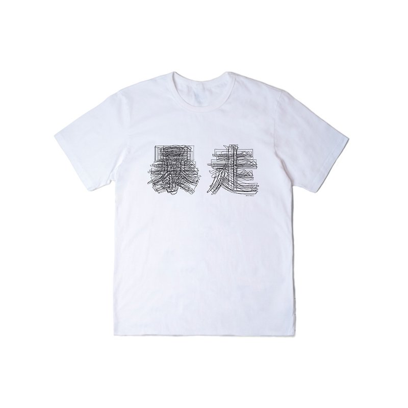 EVANGELION X oqLiq Evangelion Runaway Tee (White) - Men's T-Shirts & Tops - Cotton & Hemp White