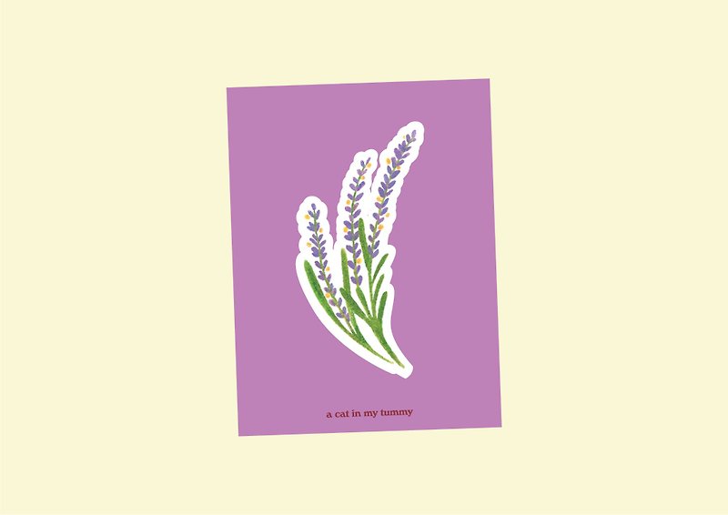Sticker - Favourite Plants 10 - 貼紙 - 紙 紫色