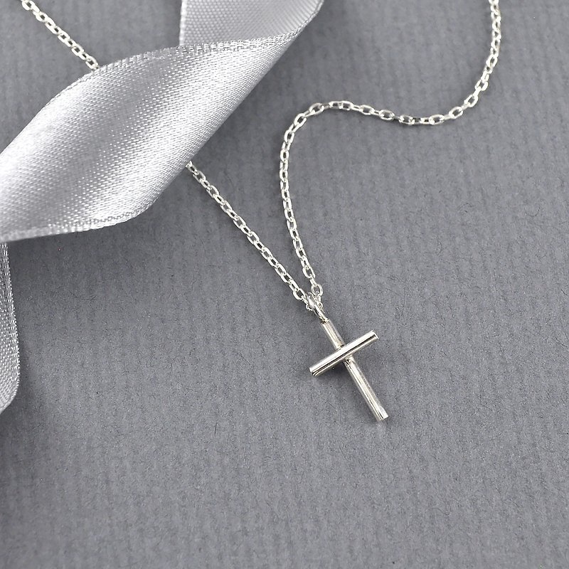 Sterling Silver Cross Necklace,SV925
