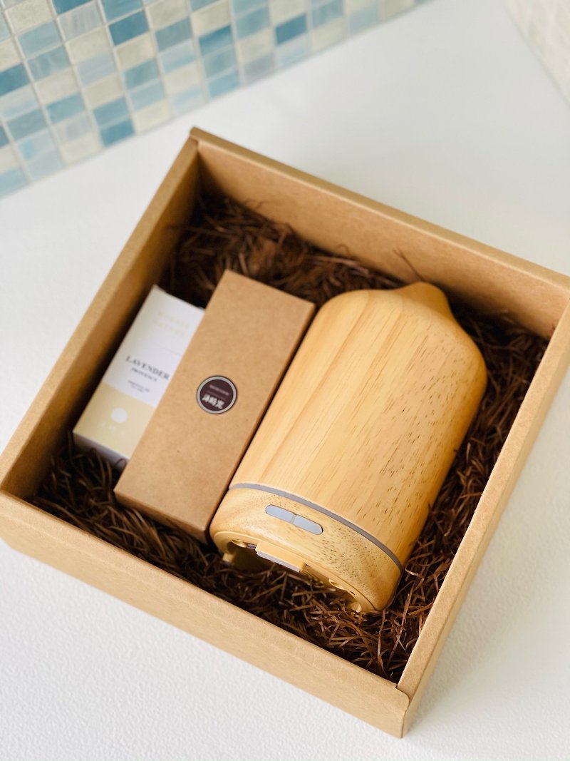 [Christmas gift box] WOOD log essential oil water oxygen machine//log body/ultra-quiet suitable for sleep - Fragrances - Wood 
