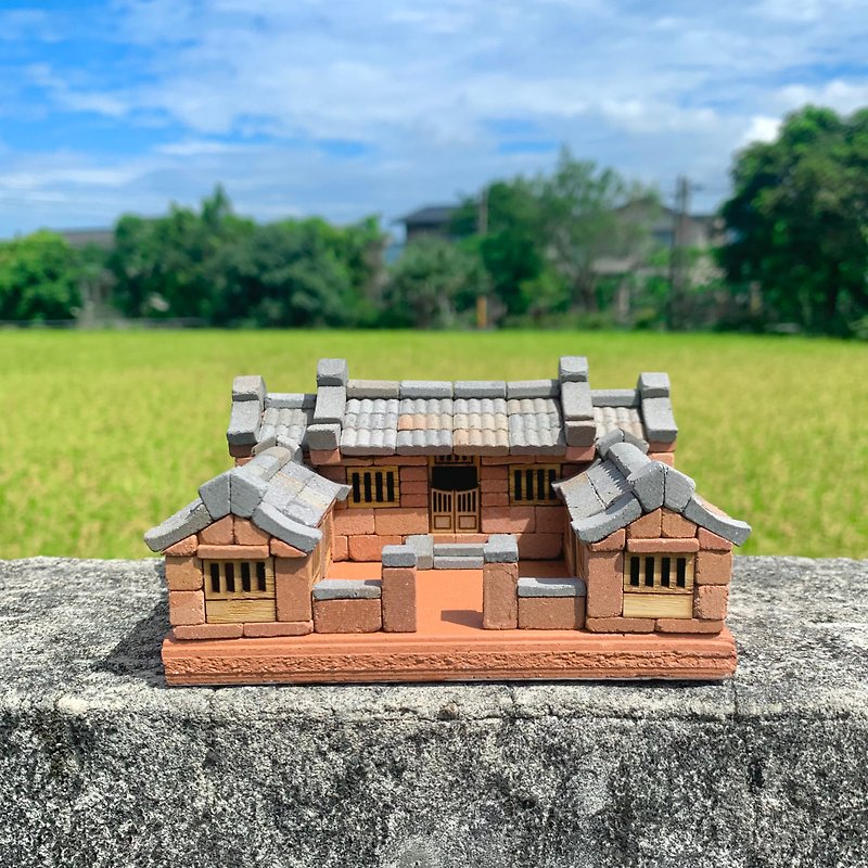 [DIY material combination package] small courtyard house/small brick model/mini red brick/Taiwan traditional building - Other - Other Materials 