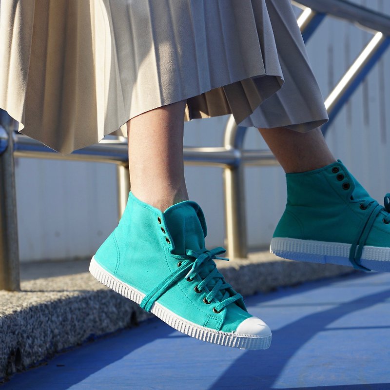 CIENTA Canvas Shoes 61997 78 - รองเท้าลำลองผู้หญิง - ผ้าฝ้าย/ผ้าลินิน สีเขียว