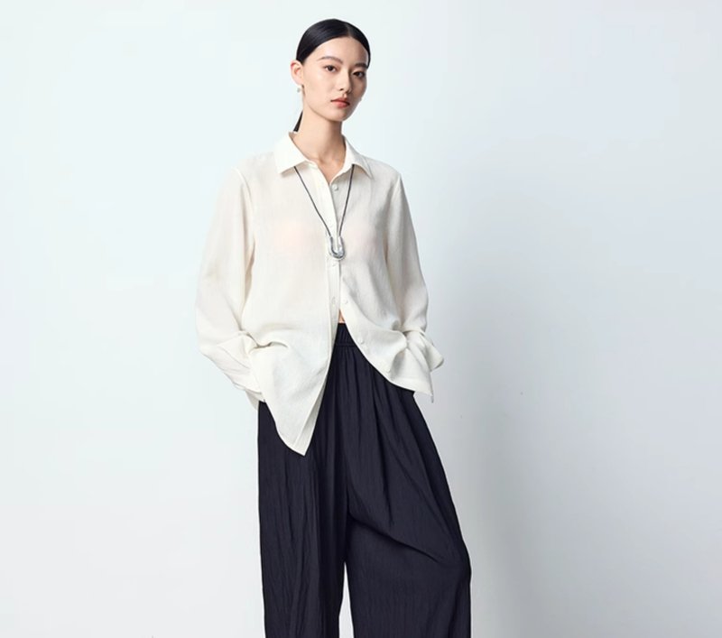 【進口醋酸】法式簡約/防曬空調襯衫 - 女襯衫 - 其他材質 多色