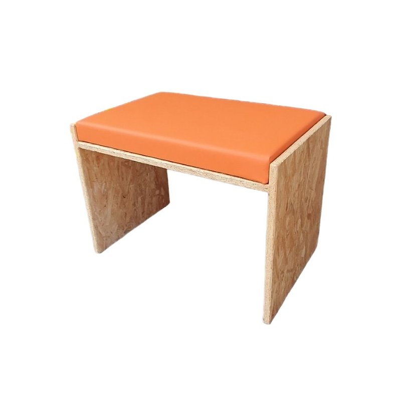 OSB board cushioned shoe chair, shoe stool bench, commercial empty chair stool can be customized CU116 MIT - เฟอร์นิเจอร์อื่น ๆ - ไม้ สีนำ้ตาล