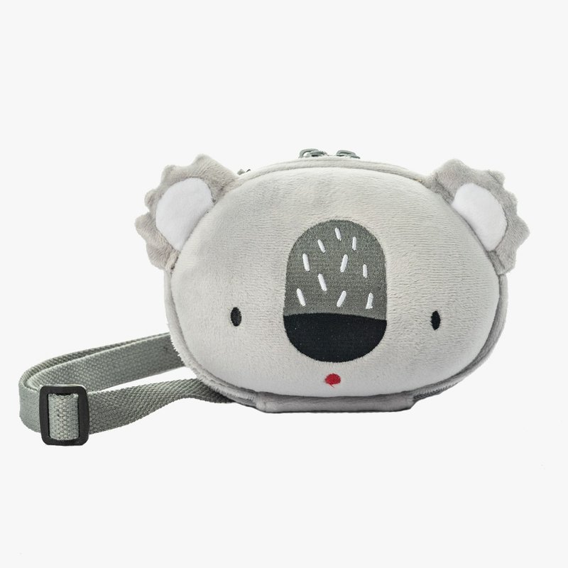 Koala Crossbody Bag Children's Crossbody Bag Hard Shell Bag Mini Bag Outing Bag Small Waste Bag - Messenger Bags & Sling Bags - Other Materials Gray