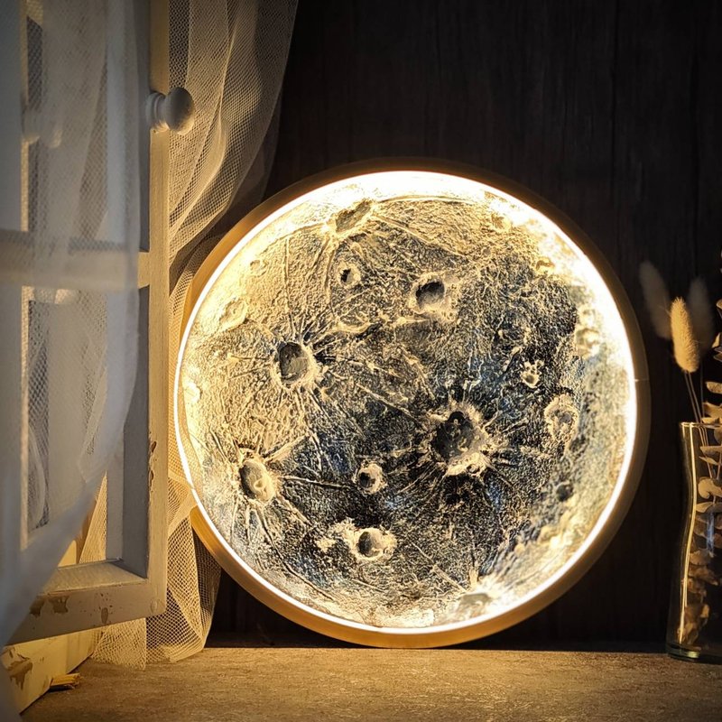 【台北場】下班隨手作 | 月亮燈肌理畫 - 金工/飾品 - 植物．花 