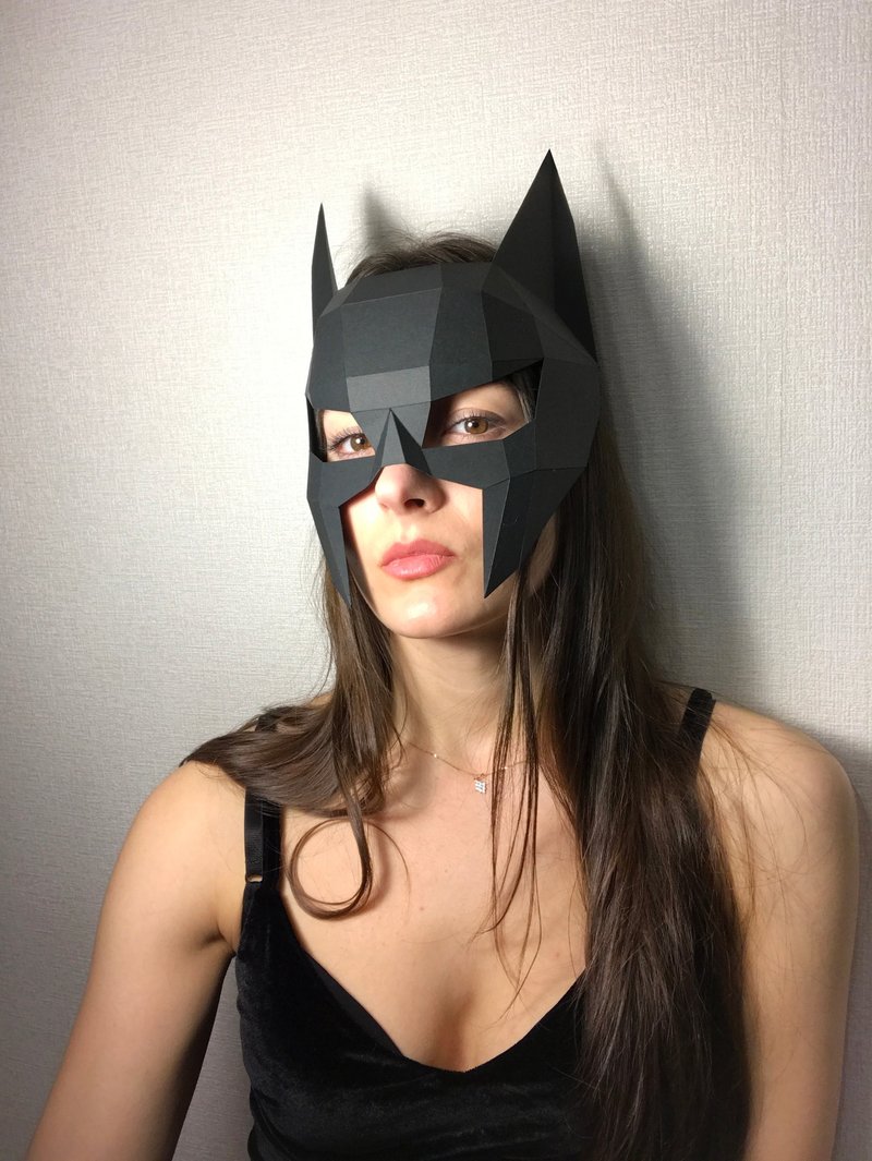 Batman Mask Papercraft, Pdf, Gurko, Pepakura, Template, 3D Origami - 手工藝教學/工具書 - 其他材質 