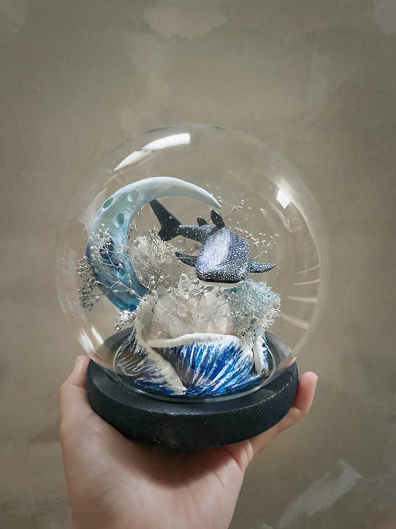 鯨鯊月灣 - 裝飾/擺設  - 黏土 藍色