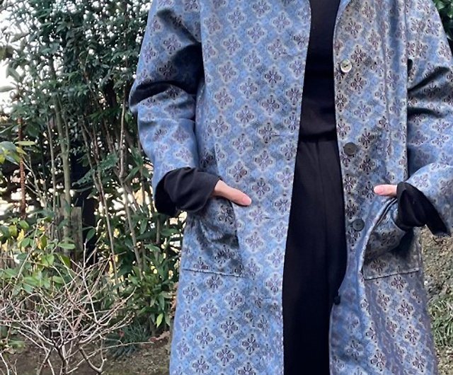 着物生地の春コート - Shop shizendo Women's Blazers & Trench Coats