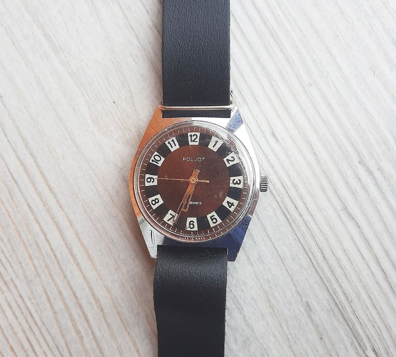 Poljot 17 jewels wind up mens watch USSR - Soviet mechanical wrist watch vintage - 男錶/中性錶 - 其他金屬 