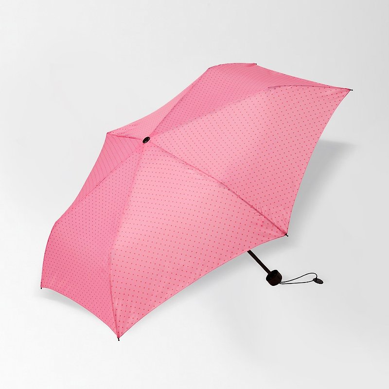 Rain or shine | Japanese BRUNO fiberglass portable folding umbrella (pink) - ร่ม - วัสดุอื่นๆ สึชมพู