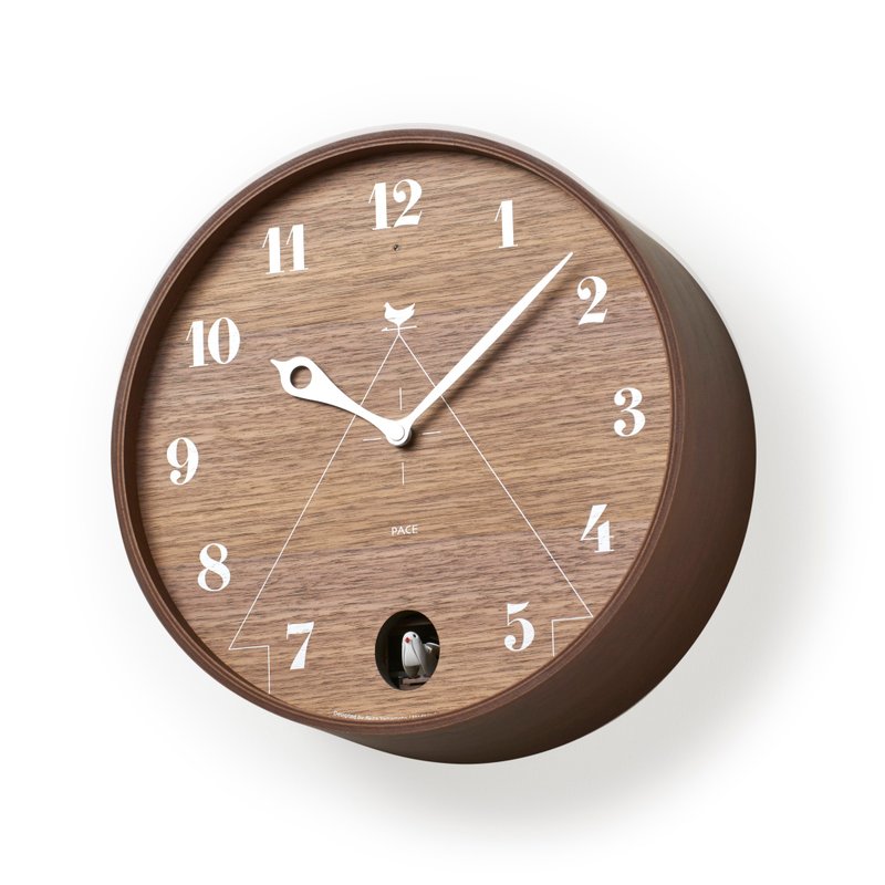 Lemnos Pace Cuckoo Clock - Brown - Clocks - Wood Brown