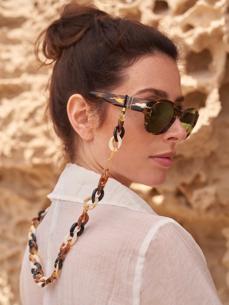 澳洲Sunny Cords 法式復古摩登 MOLLIE 帽鍊|眼鏡鍊|口罩鍊 - 長項鍊 - 其他金屬 