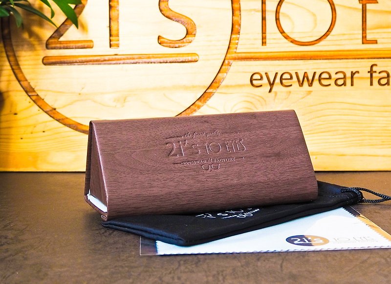 **Defective Product Discount** 2is BX03Wa Glasses Box│Wooden Coffee - Eyeglass Cases & Cleaning Cloths - Other Materials Brown