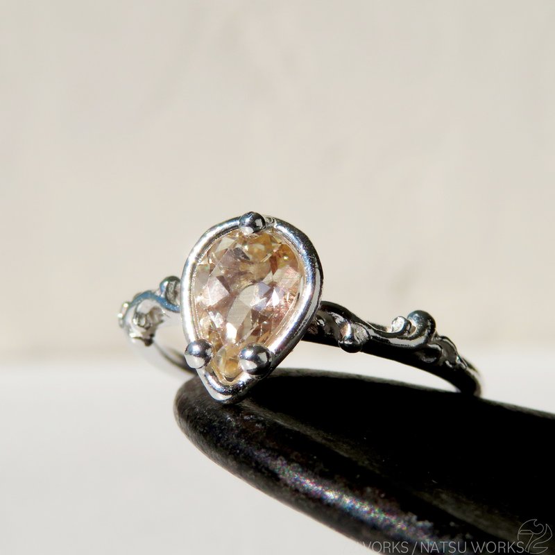 オレゴンサンストーン リング / Oregon Sunstone Ring - 戒指 - 寶石 橘色