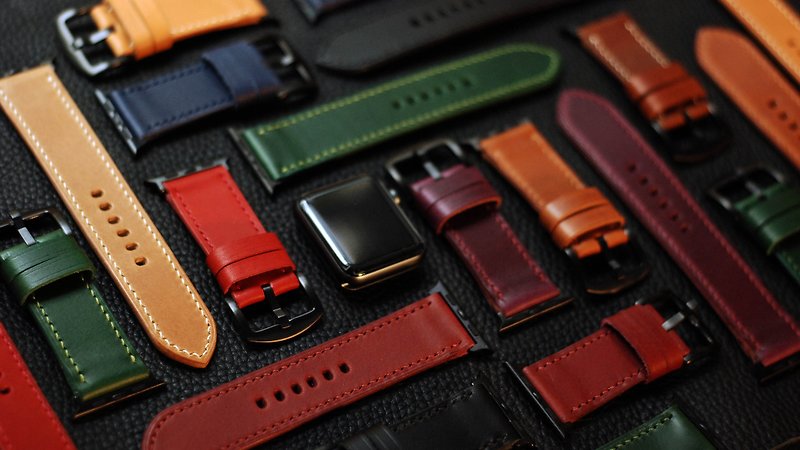 [Leather Strap] [Christmas Offer] Value 2 into applewatch strap - Watchbands - Genuine Leather 