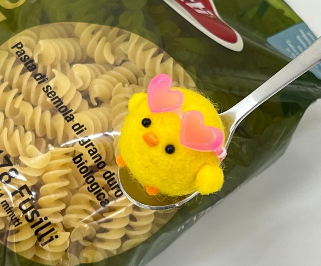 もけもけひよこキーホルダー ハンドメイド（羊毛フェルト