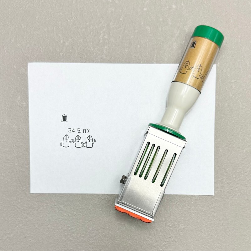 【初出店】日付印　はにわ　スタンプ - 印章/印台 - 其他金屬 銀色
