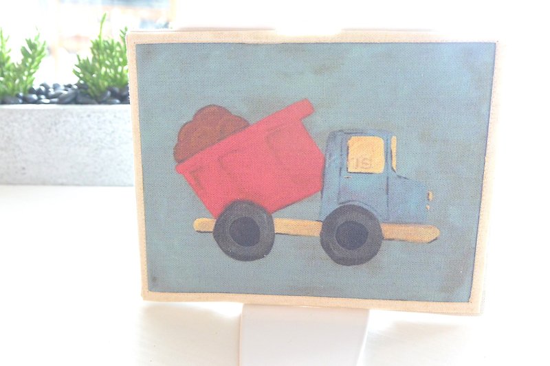 Hand-feel cloth card-Universal card-Big truck - Cards & Postcards - Paper Blue