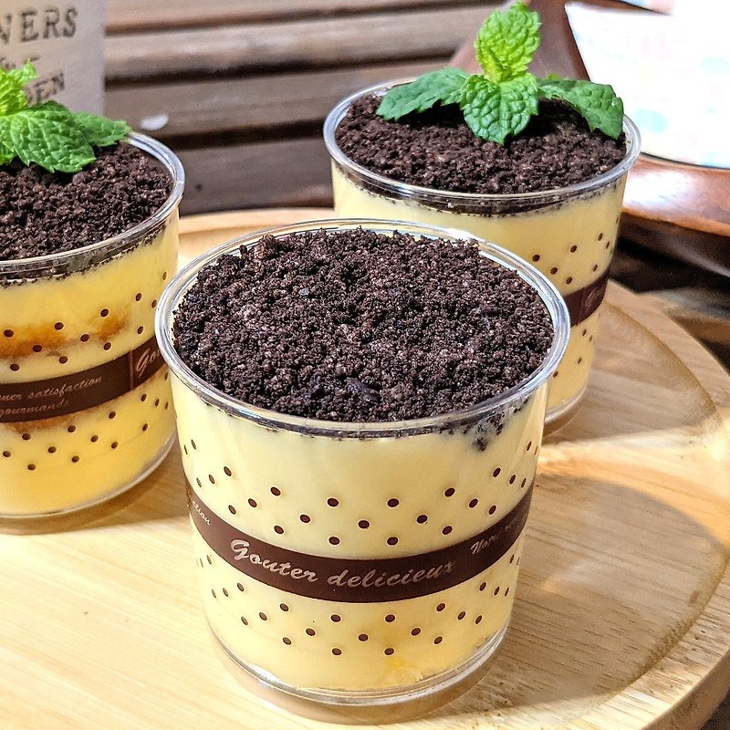 8 cups of authentic tiramisu flavored potted plants | Parent-child experience package handmade - Cuisine - Fresh Ingredients 