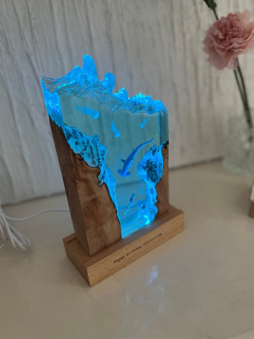 Resin Light Ocean Handmade Resin Ornament / Epoxy Resin Crafts / Sea World  Gift - Shop UNIVERS Lighting - Pinkoi