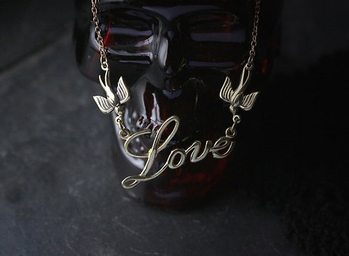 defy Love and Swallows Necklace.