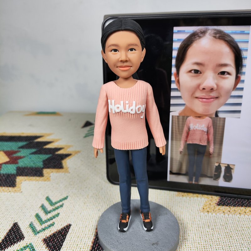 客制化人物公仔 人偶 3D人像畫 似顏繪 肖像 定制 生日 紀念 禮物 - 公仔/玩偶 - 黏土 多色