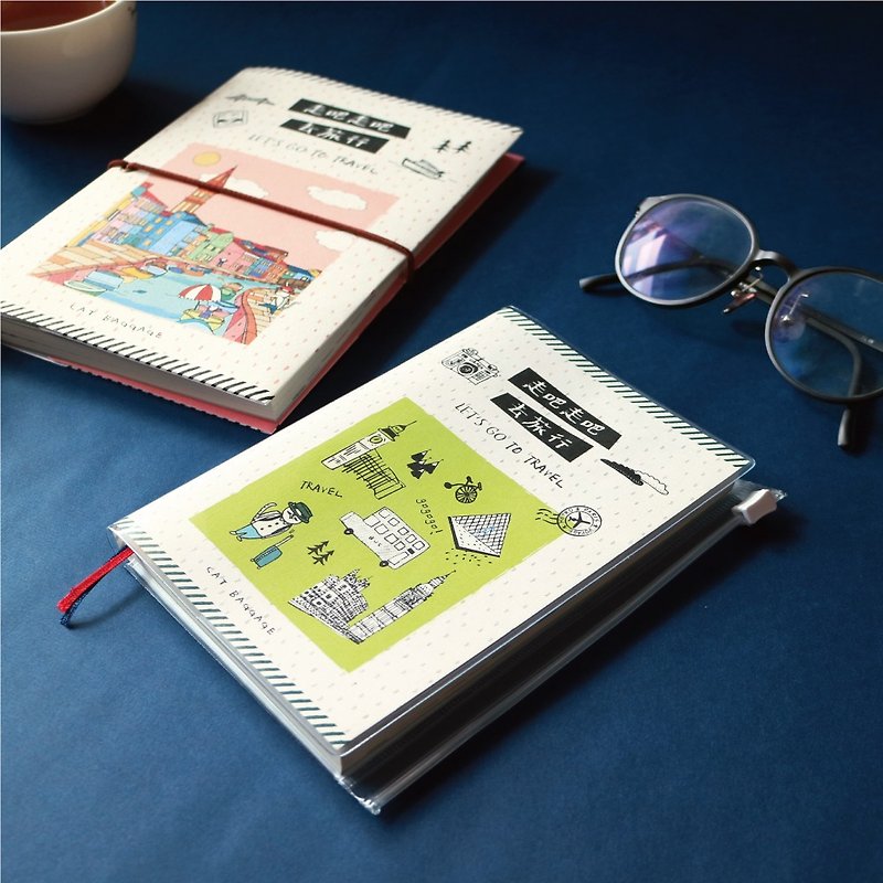 Ching Ching X 貓行李系列 CDM-252 2019 50K年度夾鏈袋手帳 - 筆記簿/手帳 - 其他材質 
