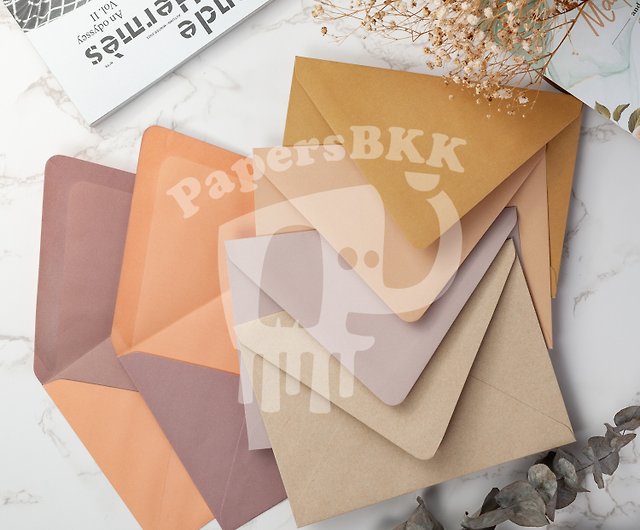 4x6,5x7 inch Invitation Envelope-Minimal Floral Design (100 pcs/pack) -  Shop papersbkk Envelopes & Letter Paper - Pinkoi