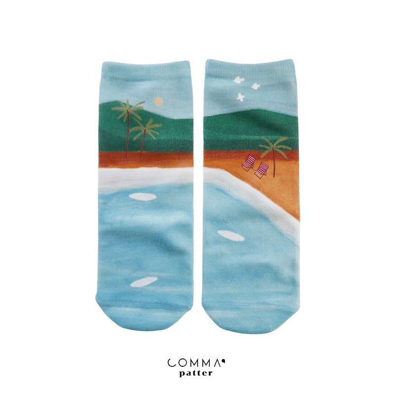 SUNRAY AND THE BEACH - Socks - Cotton & Hemp Multicolor