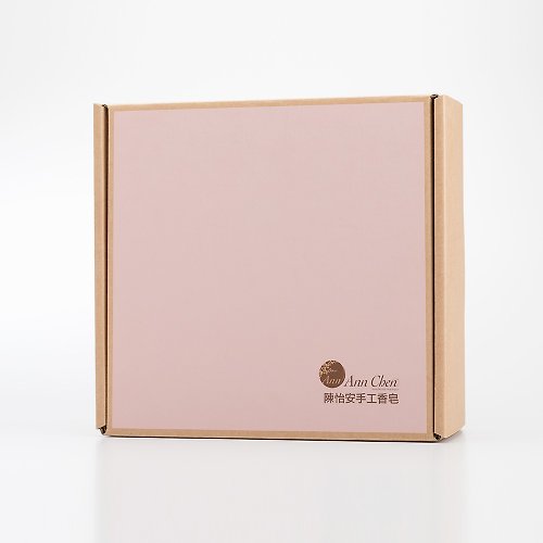 AnnChen 陳怡安手工皂 禮盒包裝-自組禮盒-六入裝粉紅禮盒