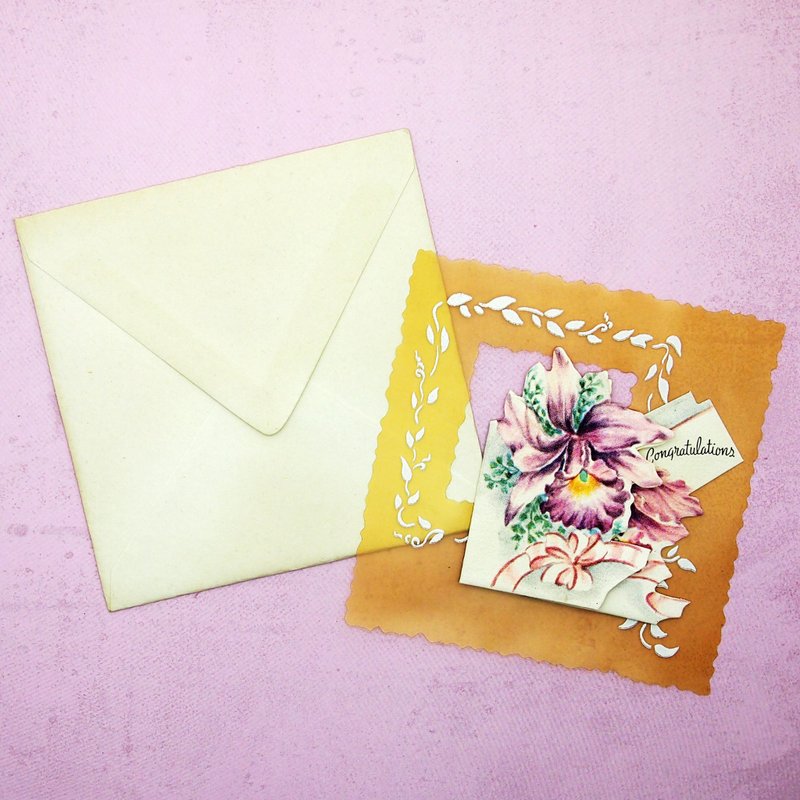 Mini message card - การ์ด/โปสการ์ด - กระดาษ สีส้ม