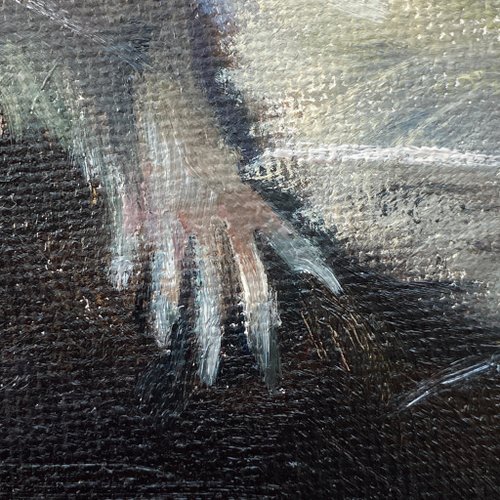 油絵　ネズミ ネズミ原画 動物アートワーク 油絵 - ショップ ArtLizzi