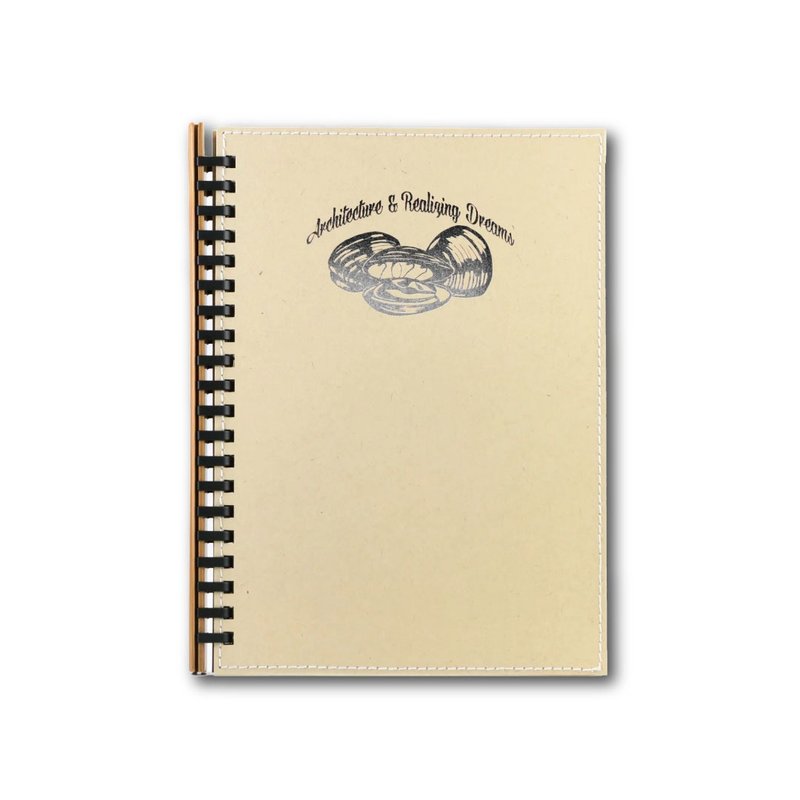 orbInk Loose Leaf Notebook A5 - Clam Black copper hot stamping - สมุดบันทึก/สมุดปฏิทิน - กระดาษ หลากหลายสี