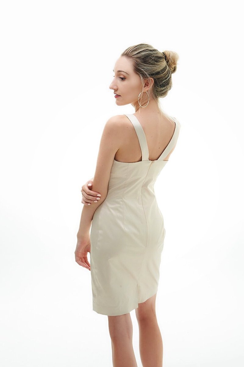50% off for the season change [Audrey perfect debut for sexy moments-back V back dress]-champagne gold - One Piece Dresses - Other Materials Gold