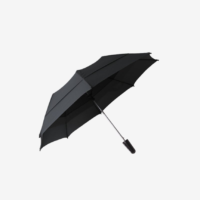 Unipapa X Jiayun Umbrella Double Wind Resistant Folding Umbrella 21 Inch - Umbrellas & Rain Gear - Waterproof Material Black