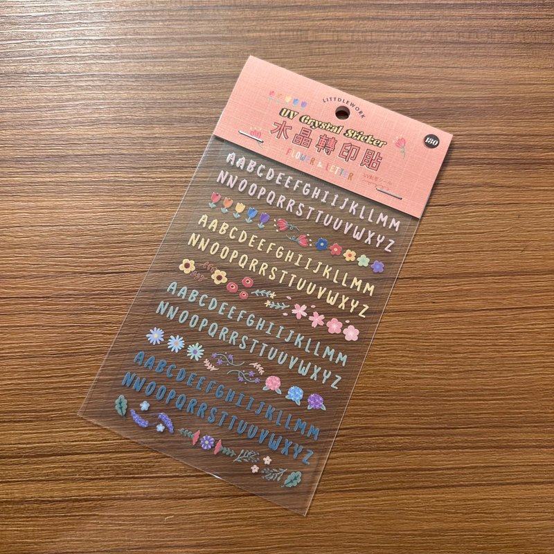 水晶轉印貼 | 字母系列 | Littdlework - 貼紙 - 其他材質 多色